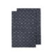 Ladelle Eco Recycled Dash Navy Kitchen Towel 2 Pack