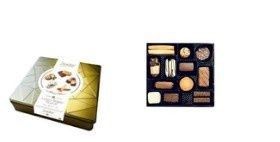 Assortment of Belgian Chocolate Biscuits in Gold Tin 400g