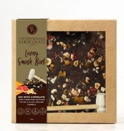 Hazelnut Toffee &amp; Blood Orange Smash Bark 135g