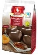 Gingerbread Hearts With Dark Chocolate &amp; Apricot Filling 150g
