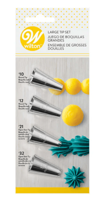 Large Icing Tip Set 4pc