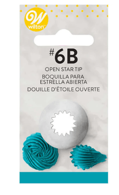 Open Star Tip #6B Carded