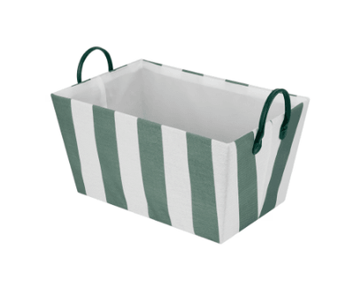 Green Stripe Basket
