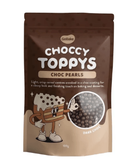 Choccy Toppys Choc Pearls Dark Chocolate 100g