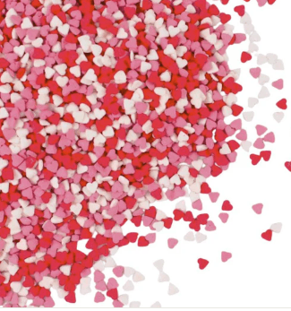 Sprinkle Shapes Mini Hearts - Bright 70g