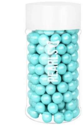 7mm Sugar Pearls - Blue 80g