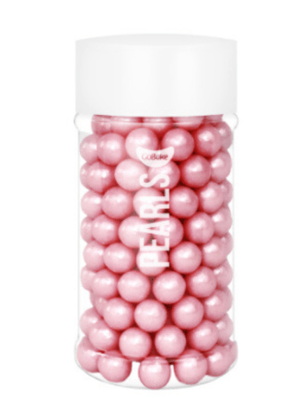 7mm Sugar Pearls - Pink 80g