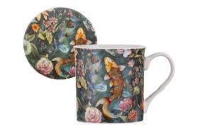 Zen Garden Koi Mug &amp; Coaster Set