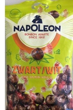 Napoleon Zwart Wit Salmiak Kogels 150g