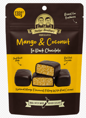 Mango Coconut in Dark Chocolate 130g