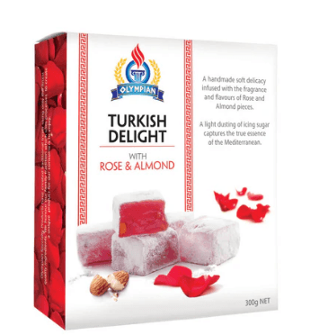 Rose &amp; Almond Turkish Delight 250g