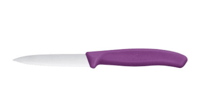 Victorinox Paring Knife 8 cm Wavy Blade Purple Handle
