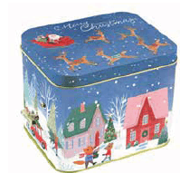 Assorted Christmas Tin Music Box