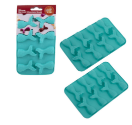 Silicone Mermaid Chocolate Moulds Set of 2.