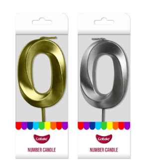 Number 0 Candle