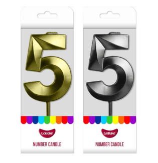 Number 5 Candle