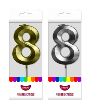 Number 8 Candle