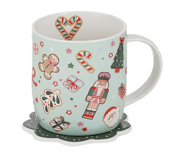Festive Fun Mug &amp; Coaster Set,Merry Christmas