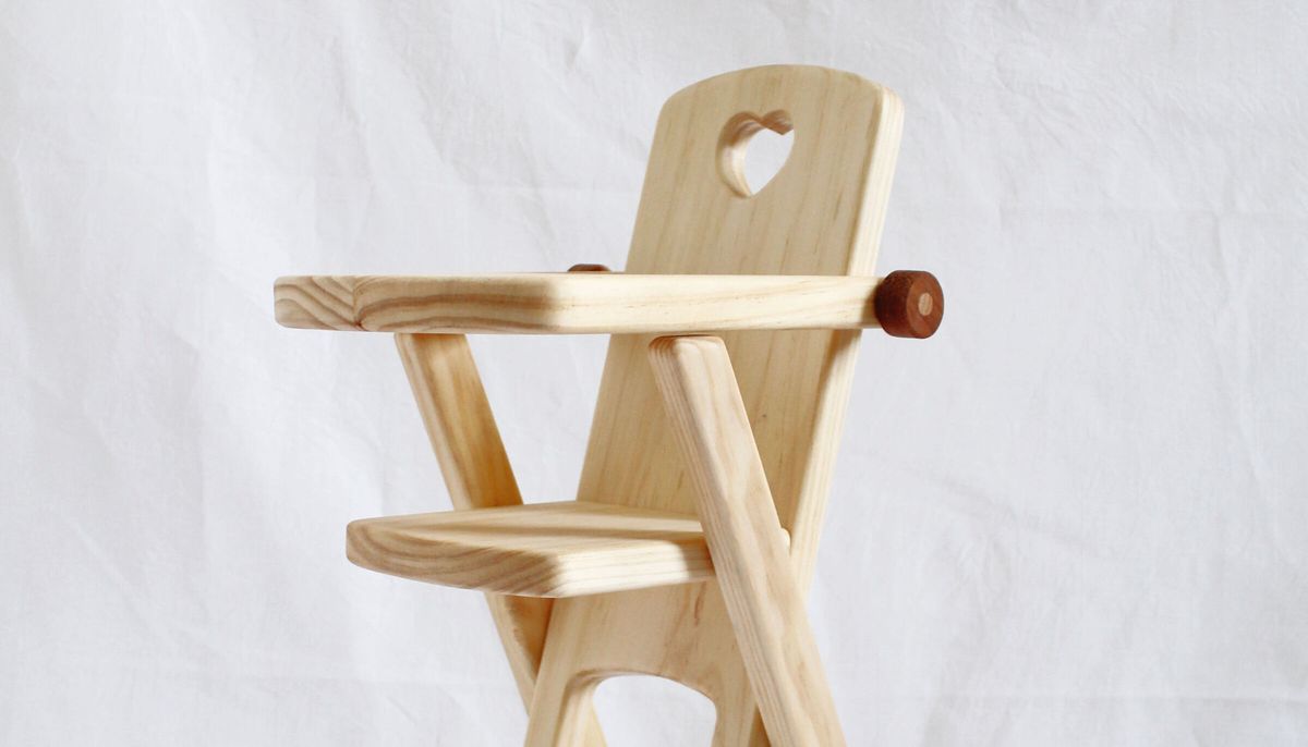 Wooden toy high online chair