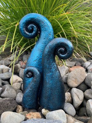 Pottery Koru (Set of 3) / Turquoise