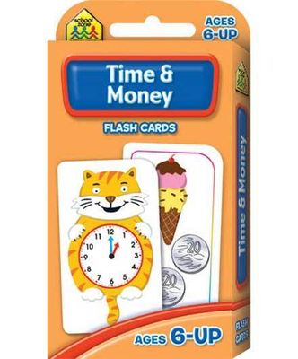 School Zone Flash Cards - Time and money flash cards