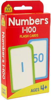 School Zone Flash Cards - Numbers 1-100