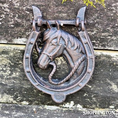 Cast Iron Horse Shoe Door Knocker