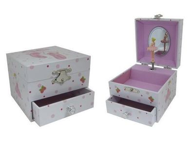Ballerina Slipper Music Jewellery Box / Small