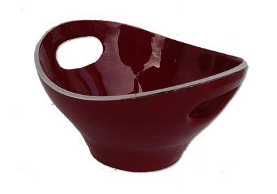 C. Aluminium Bowl with Handles / Red