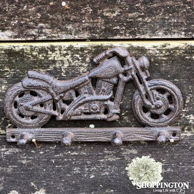 Cast Iron Motorbike Key Hook