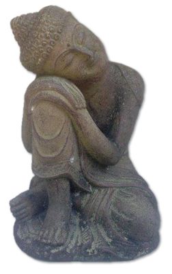 Garden Ornament - Garden Buddha - Tilted Head
