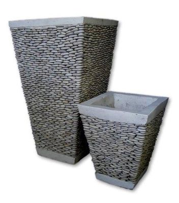 Garden Pot - Grey River Stone Pot - 35 x 60cm