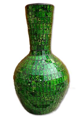 z 50cm Mosaic Vase / Lime