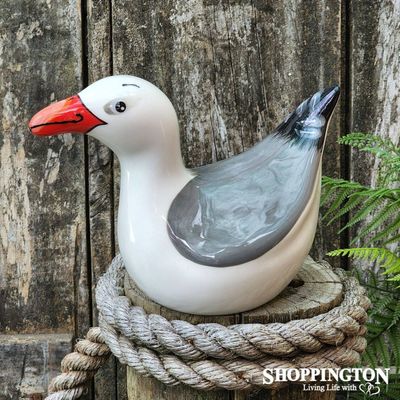 NZ Made Garden Ornament - Splashy Bird Art / Seagull