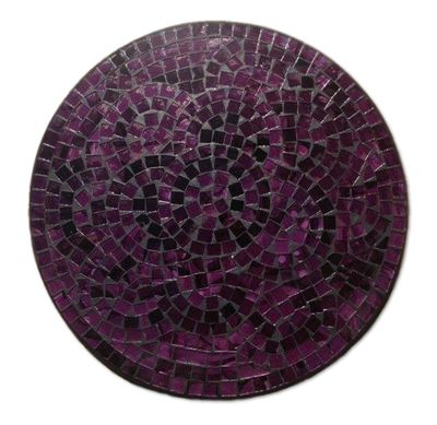Mosaic Placemat Round 30cm / Purple