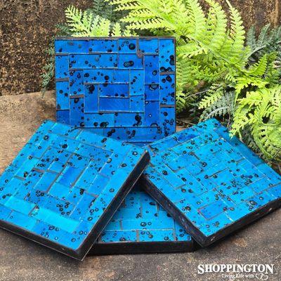 Mosaic Coasters (Set of 4) / Turquoise