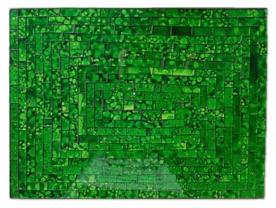 Mosaic Placemat 30cm x 40cm / Green