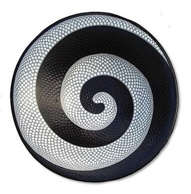 Pottery Swirl Dot Bowl