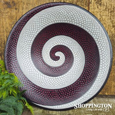 Pottery Swirl Dot Bowl