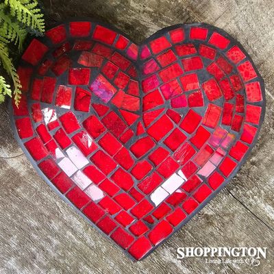 z Mosaic Heart / Red / 16cm