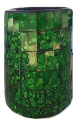 z Mosaic Utensil Holder 15cm / Green