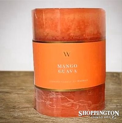 W Scented Candle 7.5cm x 7.5cm - Mango Guava