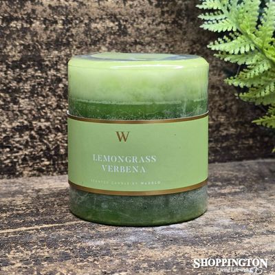 Scented Candle 7cm x 7.5cm - Lemongrass Verbena