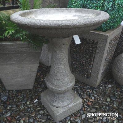 Garden Sculpture - Concrete Bird Bath 60cm