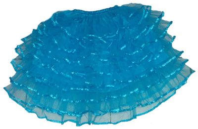 Turquoise Ruffle Skirt