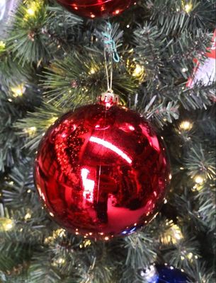 Extra Large Christmas Bauble - Red 20cm