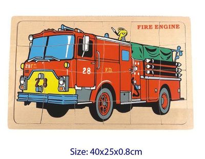 Wooden Puzzle / Fire Engine