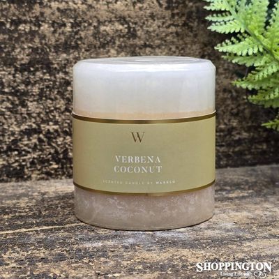 W Scented Candle 7cm x 7.5cm - Verbena Coconut