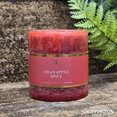 W Scented Candle 7cm x 7.5cm - Cranapple Spice