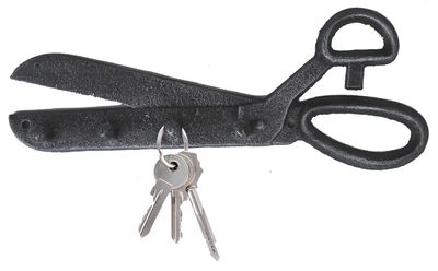 Cast Iron Scissors Key Hook
